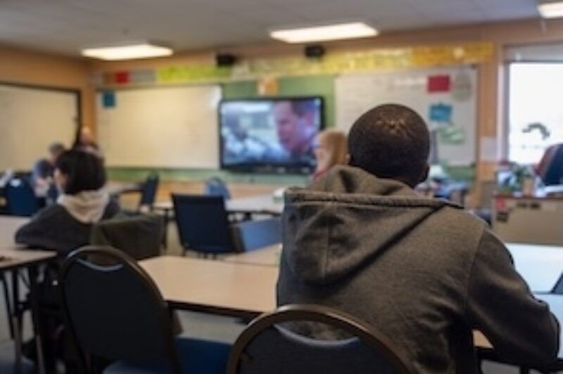 students in a classroom
