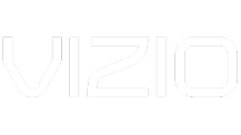 Logo of the brand "VIZIO" in white text on a black background.